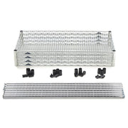 Metro EZ2460BR-4 60" NSF 4-Tier Zinc Wire Shelf Kit - Super Erecta®, 24"W, 74"H