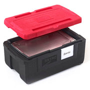 Metro ML180 Mightylite™ Insulated Food Carrier w/ (3) Pan Capacity, Black/Red