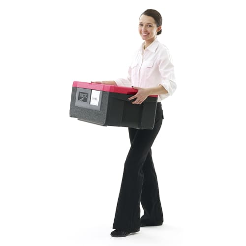 Metro ML180 Mightylite™ Insulated Food Carrier w/ (3) Pan Capacity, Black/Red