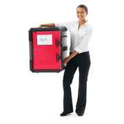 Metro ML400 Mightylite™ Insulated Food Carrier - 60 qt w/ (6) Pan Capacity, Black/Red