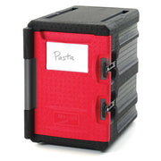 Metro ML400 Mightylite™ Insulated Food Carrier - 60 qt w/ (6) Pan Capacity, Black/Red