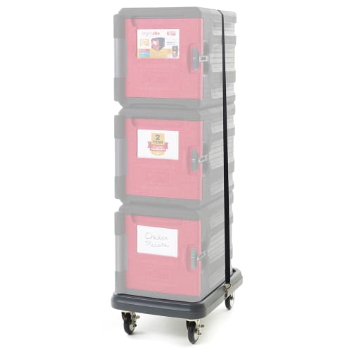 Metro MLD1 Mightylite™ Pan Carrier Dolly w/ 350 lb Capacity - Polyethylene, Gray