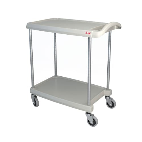 Metro MY1627-24G 2 Level Polymer Utility Cart w/ 300 lb Capacity, Marine Ledges