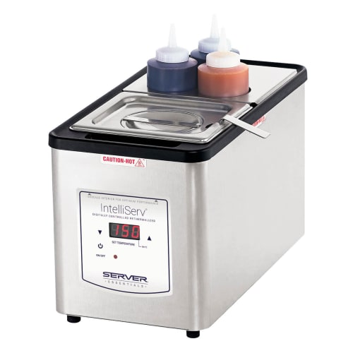 Server Countertop Food Warmer - Wet w/ (2) 1/6 Pan Wells, 120v (86090)