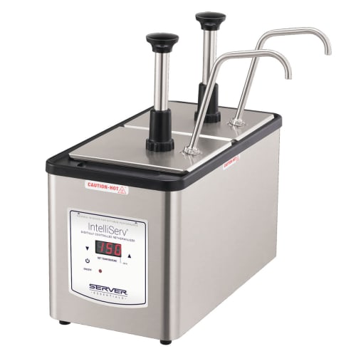 Server Countertop Food Warmer - Wet w/ (2) 1/6 Pan Wells, 120v (86090)