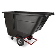 Rubbermaid FG131400BLA 1 cu yd Trash Cart w/ 850 lb Capacity, Black