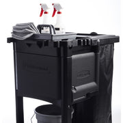 Rubbermaid 1861430 Janitor Cart w/ Locking Cabinet, Black