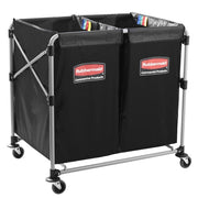 Rubbermaid 1881781 Laundry Cart w/ Collapsible Basket, 35 7/10" L x 24 1/10" W x 34"H
