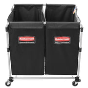 Rubbermaid 1881781 Laundry Cart w/ Collapsible Basket, 35 7/10" L x 24 1/10" W x 34"H