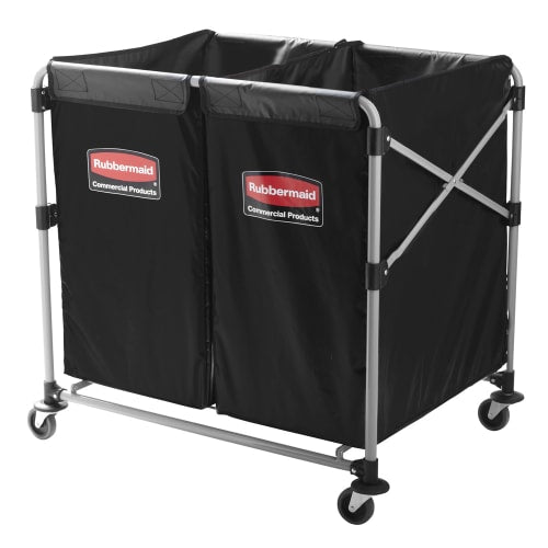 Rubbermaid 1881781 Laundry Cart w/ Collapsible Basket, 35 7/10" L x 24 1/10" W x 34"H