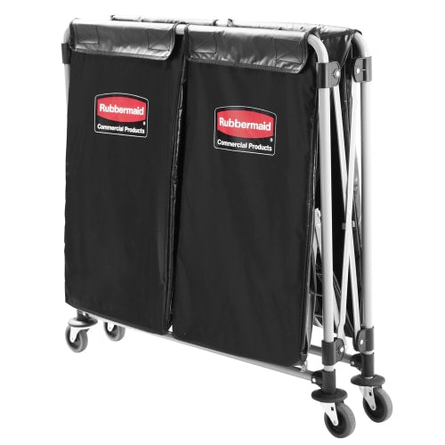 Rubbermaid 1881781 Laundry Cart w/ Collapsible Basket, 35 7/10" L x 24 1/10" W x 34"H