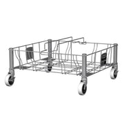 Rubbermaid 1956191 Square Metal Trash Can Dolly w/ Flat Center & 200 lb Capacity