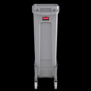 Rubbermaid 1968468 Rectangular Metal Trash Can Dolly w/ Flat Center & 100 lb Capacity