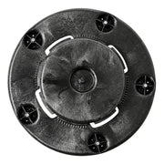 Rubbermaid FG264000BLA Round Plastic Trash Can Dolly w/ Raised Center & 250 lb Capacity