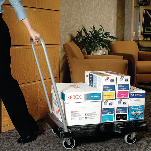 Rubbermaid FG440000BLA 250 lb Platform Truck - 32 1/2"L x 20 1/2"W