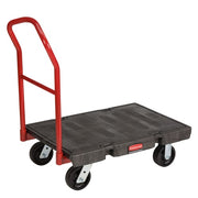 Rubbermaid FG440600BLA 1000 lb Platform Truck w/ Tie Downs, 36"L x 24"W