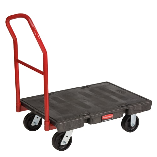 Rubbermaid FG440600BLA 1000 lb Platform Truck w/ Tie Downs, 36"L x 24"W