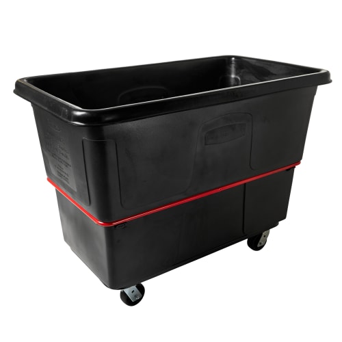 Rubbermaid FG472700BLA 1 cu yd Trash Cart w/ 1200 lb Capacity, Black
