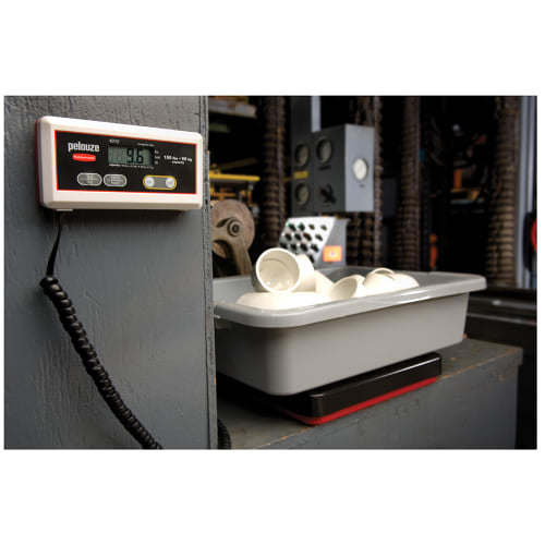 Rubbermaid FG401088 Pelouze Digital Receiving Scale - 150 lb x 1/5 lb/60 kg x 1/10 kg