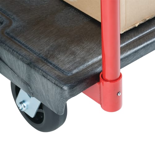 Rubbermaid FG440300BLA 500 lb Platform Truck w/ Tie Downs, 36"L x 24"W