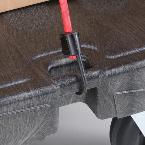 Rubbermaid FG440300BLA 500 lb Platform Truck w/ Tie Downs, 36"L x 24"W