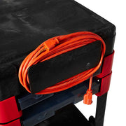 Rubbermaid FG618000 BLA 2 Level Polymer Utility Cart w/ 330 lb Capacity, Flat Ledges