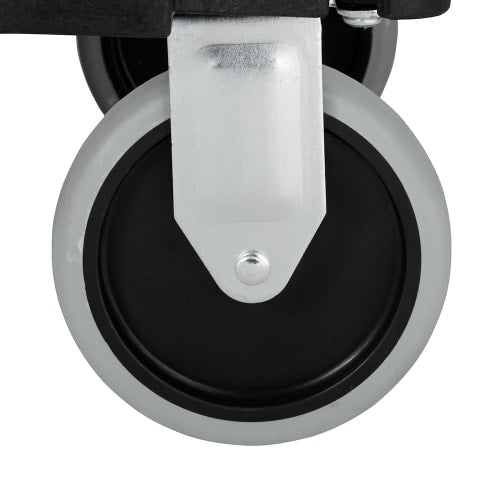 Rubbermaid FG618000 BLA 2 Level Polymer Utility Cart w/ 330 lb Capacity, Flat Ledges