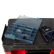 Rubbermaid FG618088 BLA 2 Level Polymer Utility Cart w/ 330 lb Capacity, Flat Ledges