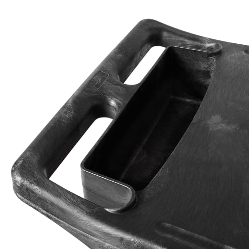 Rubbermaid FG618088 BLA 2 Level Polymer Utility Cart w/ 330 lb Capacity, Flat Ledges