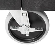 Rubbermaid FG618088 BLA 2 Level Polymer Utility Cart w/ 330 lb Capacity, Flat Ledges