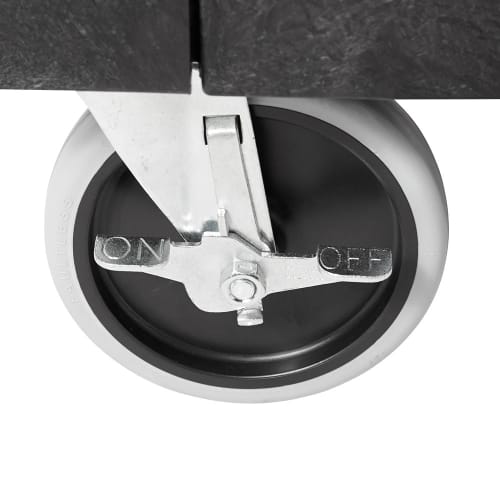 Rubbermaid FG618088 BLA 2 Level Polymer Utility Cart w/ 330 lb Capacity, Flat Ledges