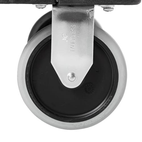 Rubbermaid FG618088 BLA 2 Level Polymer Utility Cart w/ 330 lb Capacity, Flat Ledges