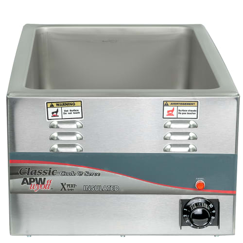 APW Wyott CW-2AI Countertop Food Warmer - Dry w/ (1) Full Size Pan Wells, 120v