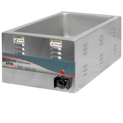 APW Wyott CW-2AI Countertop Food Warmer - Dry w/ (1) Full Size Pan Wells, 120v