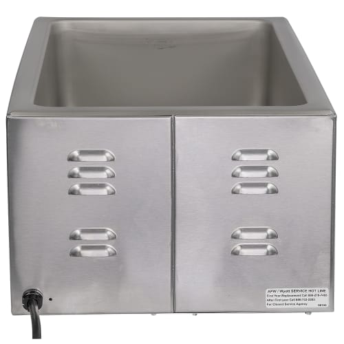 APW Wyott CW-2AI Countertop Food Warmer - Dry w/ (1) Full Size Pan Wells, 120v