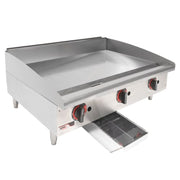 APW Wyott GGT-36S 36" Gas Griddle w/ Thermostatic Controls - 1" Steel Plate, Natural Gas