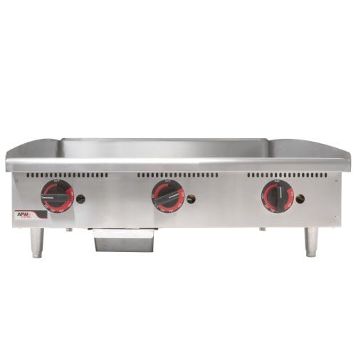 APW Wyott GGT-36S 36" Gas Griddle w/ Thermostatic Controls - 1" Steel Plate, Natural Gas