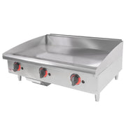 APW Wyott GGT-36S 36" Gas Griddle w/ Thermostatic Controls - 1" Steel Plate, Natural Gas