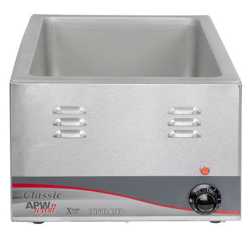 APW Wyott W-3VI Countertop Food Warmer - Wet w/ (1) Full Size Pan Wells, 120v