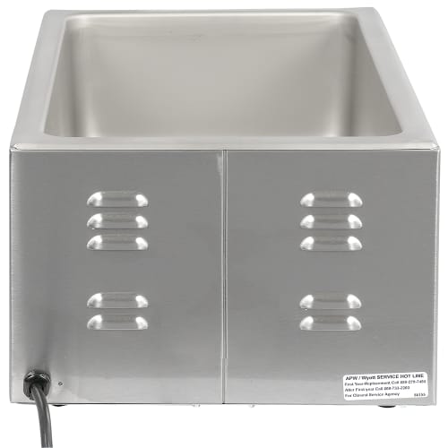 APW Wyott W-3VI Countertop Food Warmer - Wet w/ (1) Full Size Pan Wells, 120v