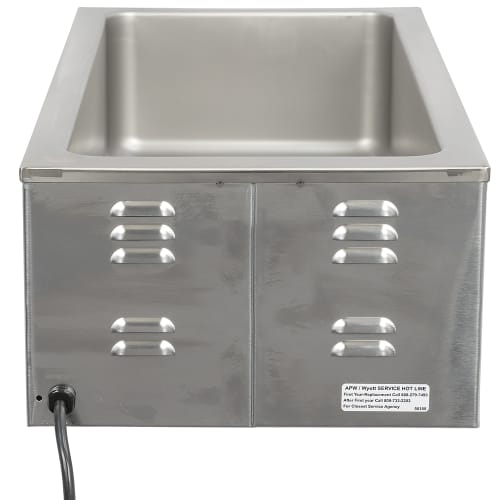 APW Wyott W-43V Countertop Food Warmer - Wet w/ (4) 1/3 Pan Wells, 120v