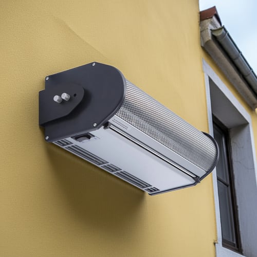 Berner DTU03-1018EA 18" Heated Drive Thru Air Curtain - (1) Speed, Aluminum, 120v