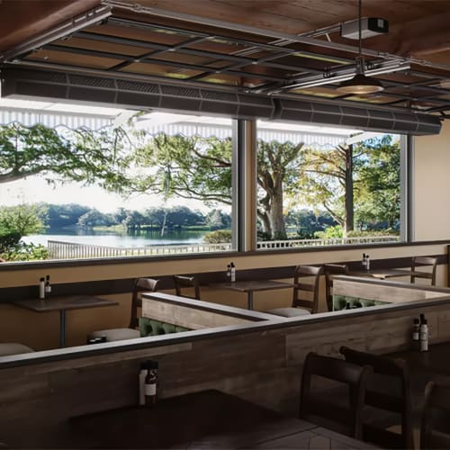 Berner PE06-C-1036AA 36" Unheated Air Curtain - Variable Speed, Aluminized Steel, 120v