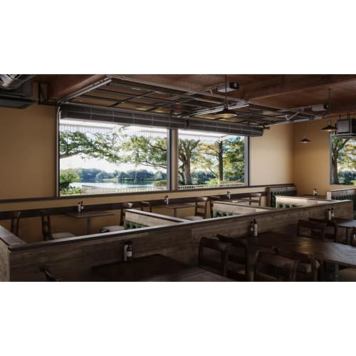 Berner PE06-C-1048AA 48" Unheated Air Curtain - Variable Speed, Aluminized Steel, 120v