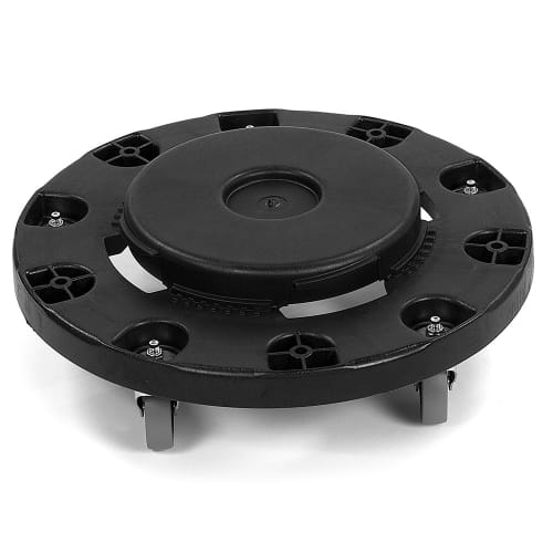 Carlisle Round Plastic Trash Can Dolly w/ Raised Center & 250 lb Capacity (3691003)