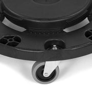 Carlisle Round Plastic Trash Can Dolly w/ Raised Center & 250 lb Capacity (3691003)