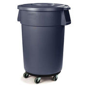 Carlisle Round Plastic Trash Can Dolly w/ Raised Center & 250 lb Capacity (3691003)