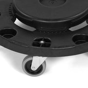 Carlisle Round Plastic Trash Can Dolly w/ Raised Center & 250 lb Capacity (3691103)
