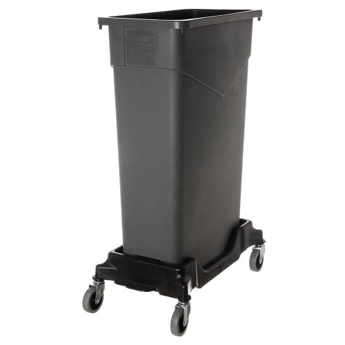 Carlisle Rectangular TrimLine™ Trash Can Dolly for 15 & 23 gal Cans, Black (36921003)
