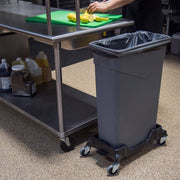 Carlisle Rectangular TrimLine™ Trash Can Dolly for 15 & 23 gal Cans, Black (36921003)